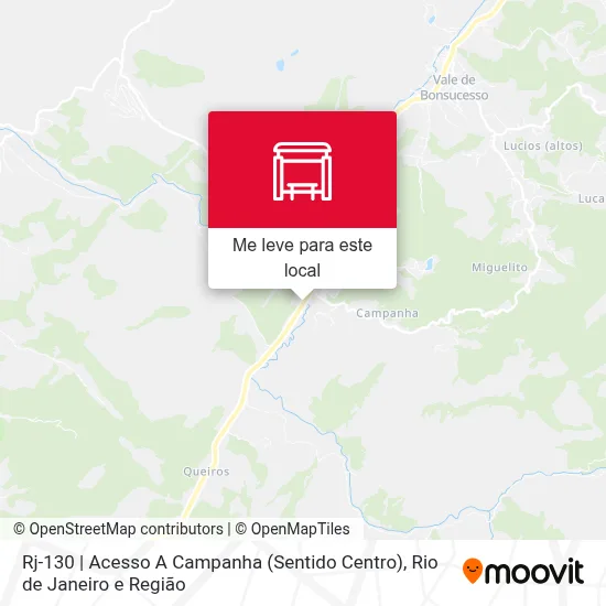 Rj-130 | Acesso A Campanha (Sentido Centro) mapa
