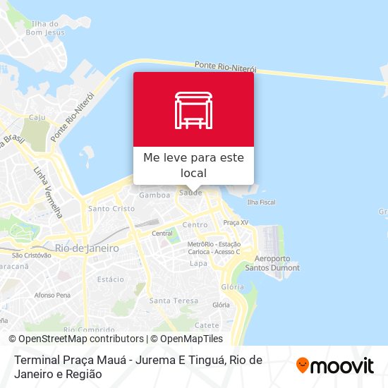 Terminal Praça Mauá - Jurema E Tinguá mapa