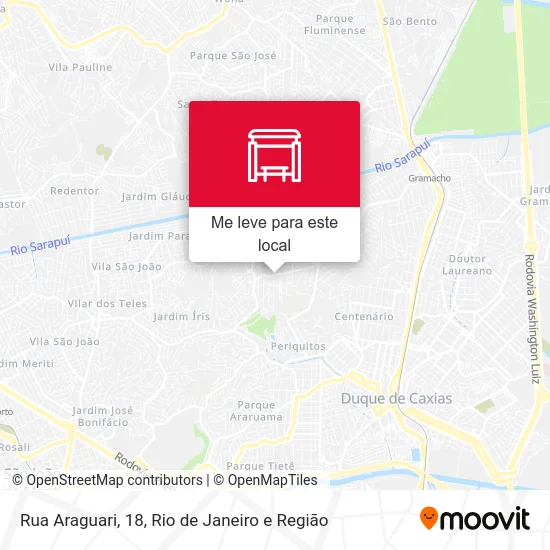 Rua Araguari, 18 mapa