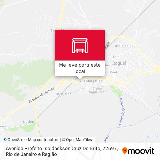 Avenida Prefeito Isoldackson Cruz De Brito, 22697 mapa