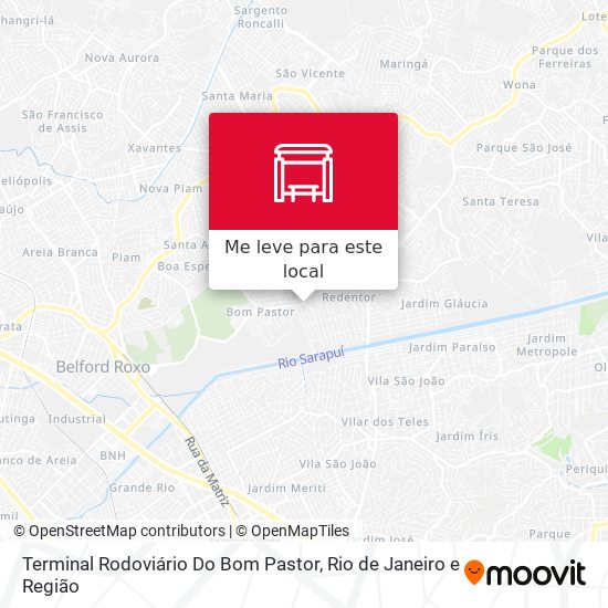 Terminal Rodoviário Do Bom Pastor mapa
