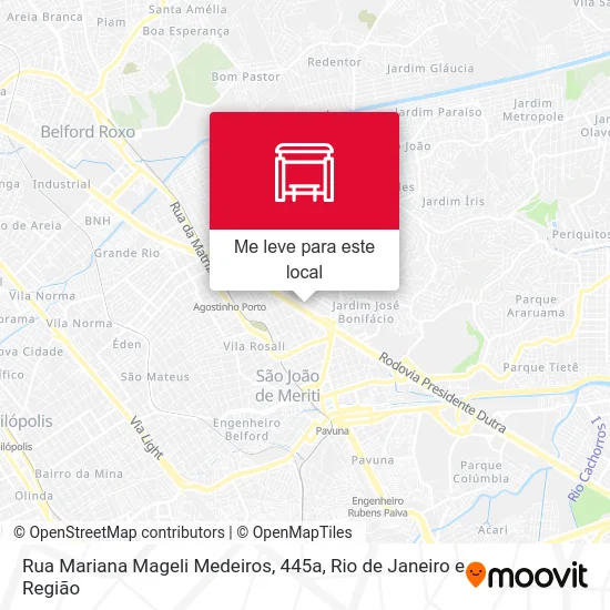 Rua Mariana Mageli Medeiros, 445a mapa