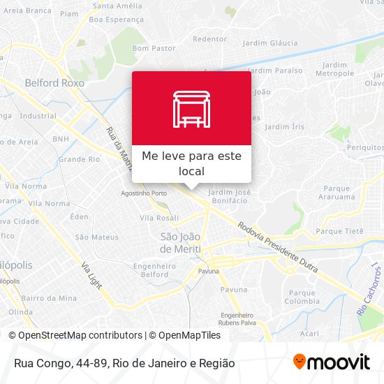 Rua Congo, 44-89 mapa