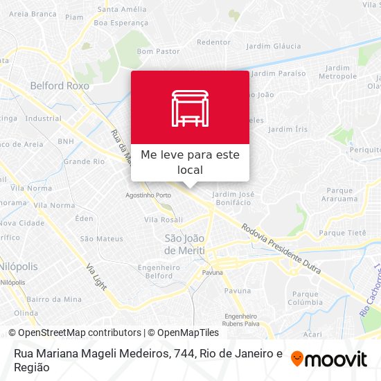 Rua Mariana Mageli Medeiros, 744 mapa