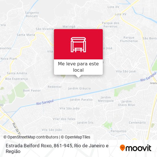 Estrada Belford Roxo, 861-945 mapa