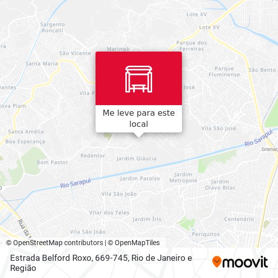 Estrada Belford Roxo, 669-745 mapa