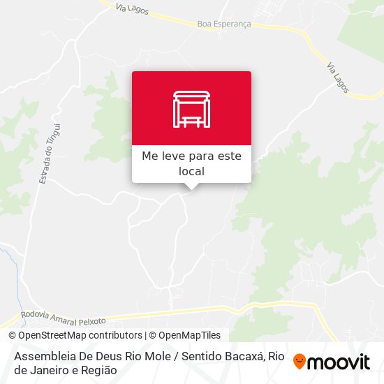 Assembleia De Deus Rio Mole / Sentido Bacaxá mapa