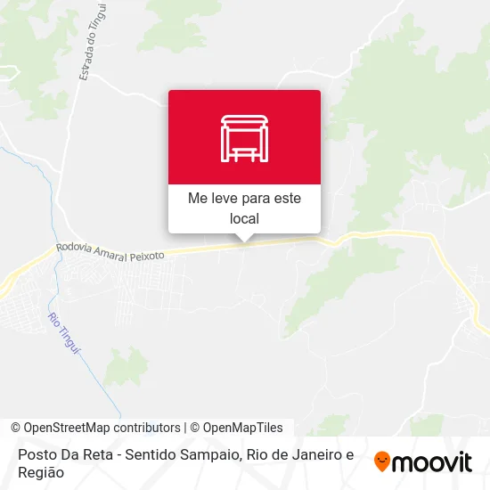 Posto Da Reta - Sentido Sampaio mapa
