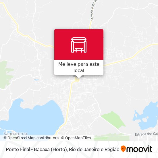 Ponto Final - Bacaxá (Horto) mapa