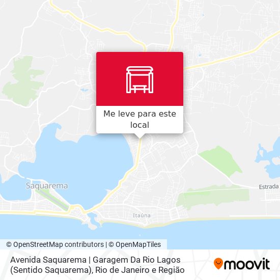 Avenida Saquarema | Garagem Da Rio Lagos (Sentido Saquarema) mapa