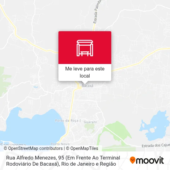 Rua Alfredo Menezes, 95 (Em Frente Ao Terminal Rodoviário De Bacaxá) mapa