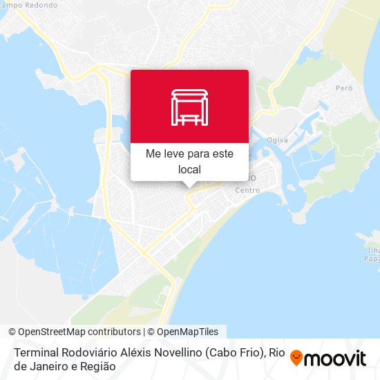 Terminal Rodoviário Aléxis Novellino (Cabo Frio) mapa