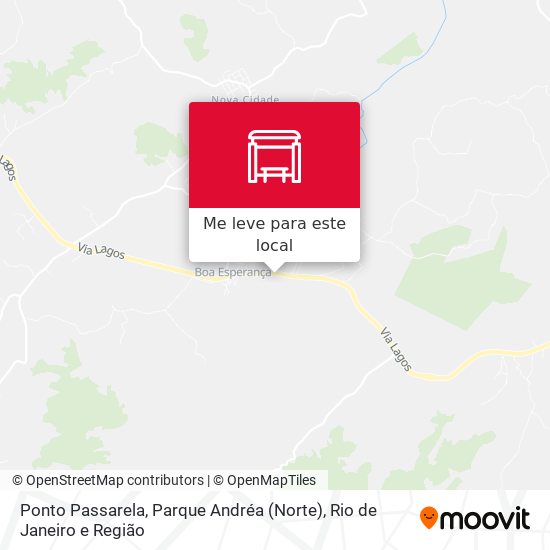 Ponto Passarela, Parque Andréa (Norte) mapa