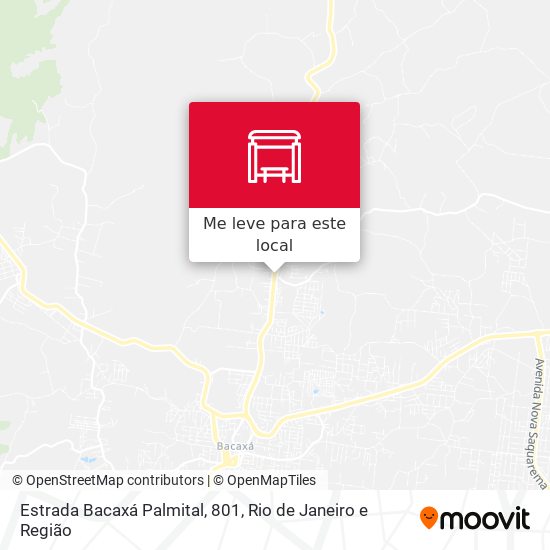 Estrada Bacaxá Palmital, 801 mapa