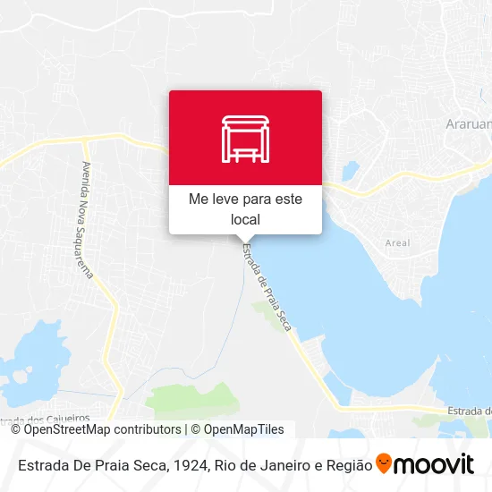 Estrada De Praia Seca, 1924 mapa