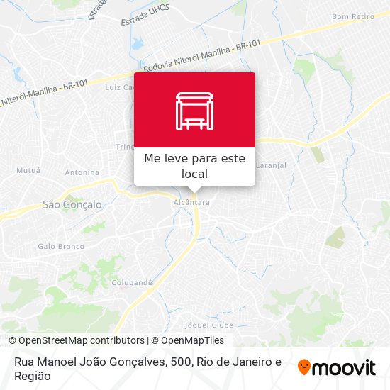 Rua Manoel João Gonçalves, 500 mapa