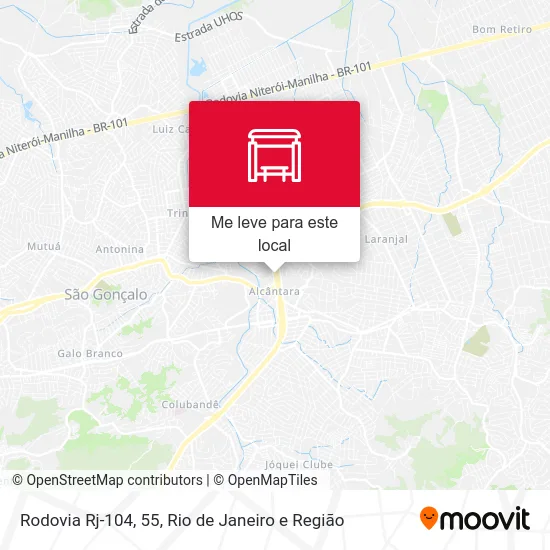 Rodovia Rj-104, 55 mapa