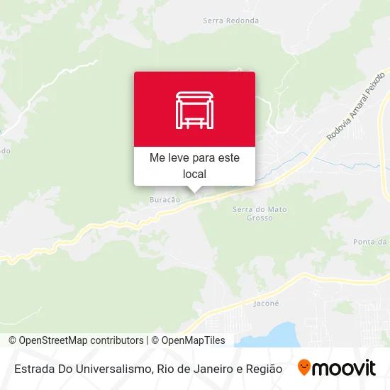 Estrada Do Universalismo mapa