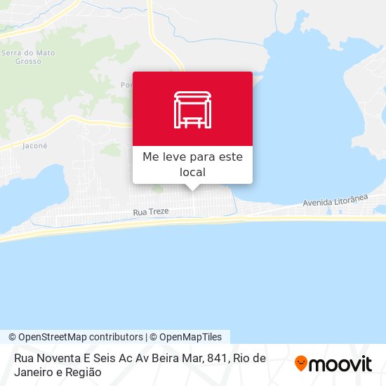 Rua Noventa E Seis Ac Av Beira Mar, 841 mapa