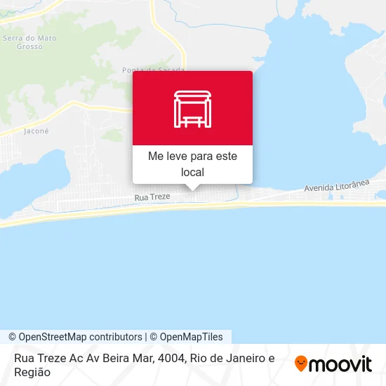 Rua Treze Ac Av Beira Mar, 4004 mapa