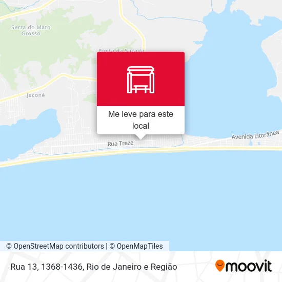 Rua 13, 1368-1436 mapa