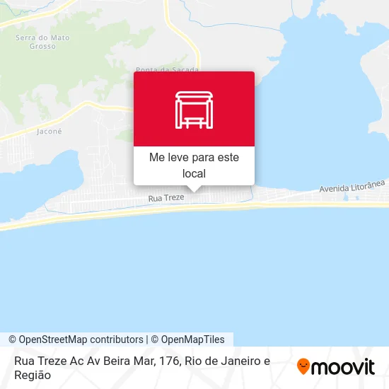 Rua Treze Ac Av Beira Mar, 176 mapa