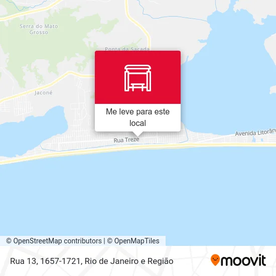 Rua 13, 1657-1721 mapa