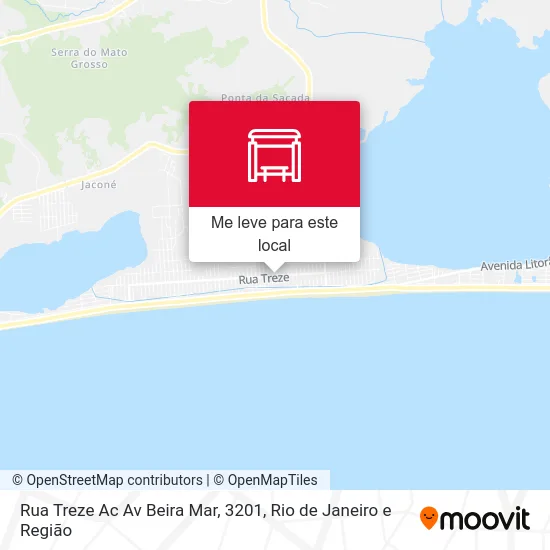 Rua Treze Ac Av Beira Mar, 3201 mapa