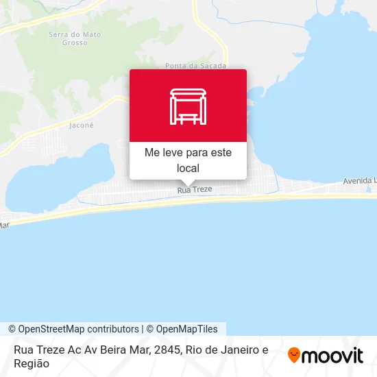Rua Treze Ac Av Beira Mar, 2845 mapa