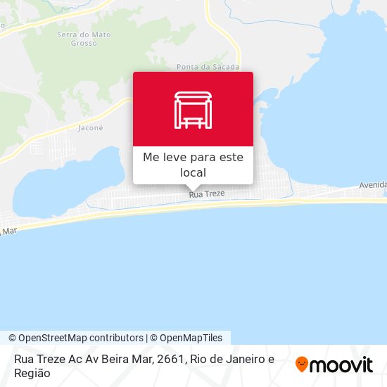 Rua Treze Ac Av Beira Mar, 2661 mapa