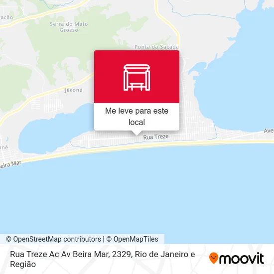 Rua Treze Ac Av Beira Mar, 2329 mapa
