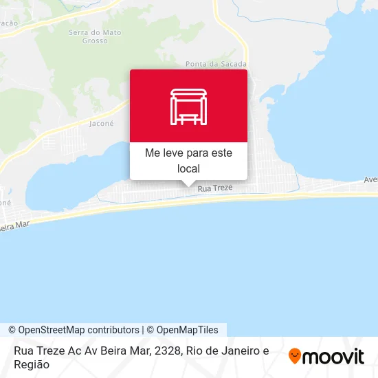 Rua Treze Ac Av Beira Mar, 2328 mapa