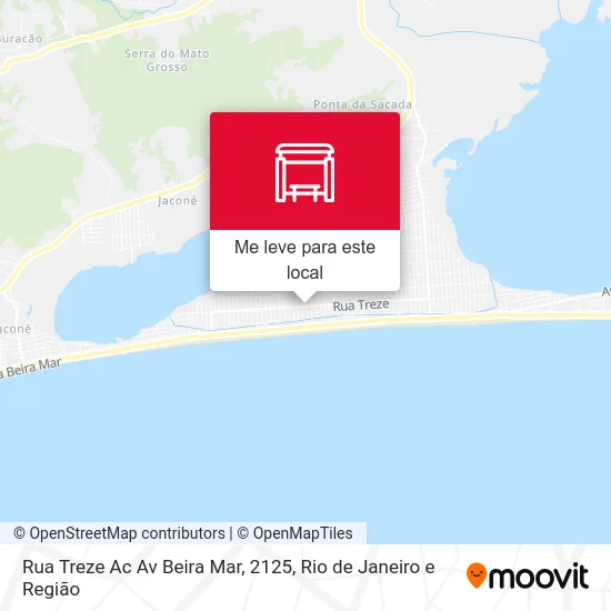 Rua Treze Ac Av Beira Mar, 2125 mapa