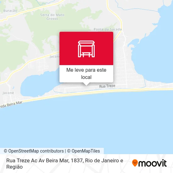 Rua Treze Ac Av Beira Mar, 1837 mapa