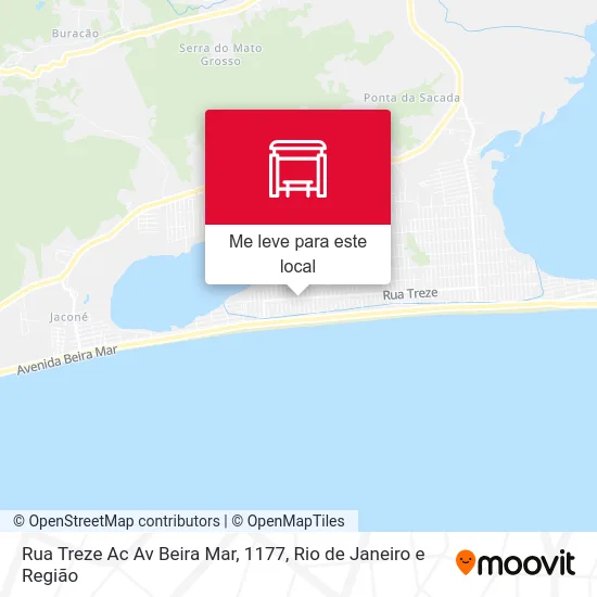 Rua Treze Ac Av Beira Mar, 1177 mapa