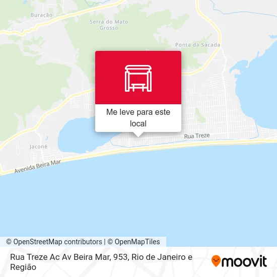 Rua Treze Ac Av Beira Mar, 953 mapa