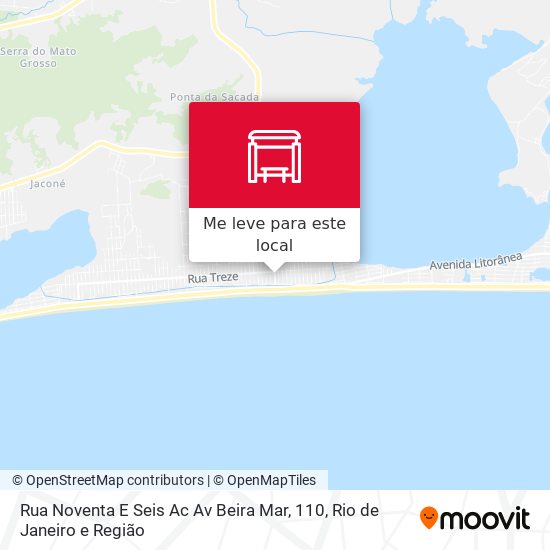 Rua Noventa E Seis Ac Av Beira Mar, 110 mapa