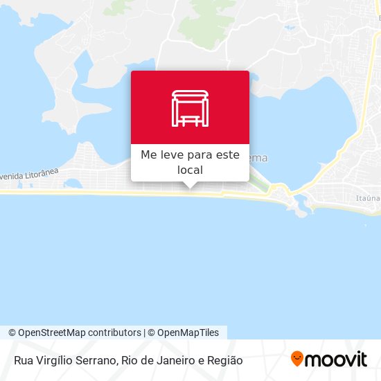 Rua Virgílio Serrano mapa