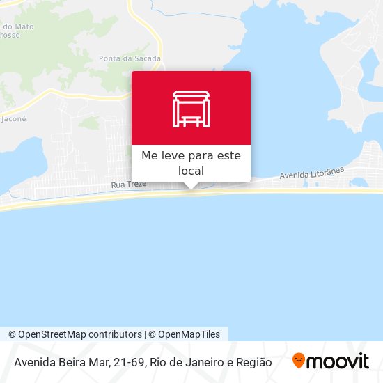 Avenida Beira Mar, 21-69 mapa