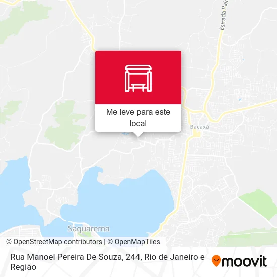 Rua Manoel Pereira De Souza, 244 mapa