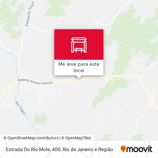 Estrada Do Rio Mole, 400 mapa