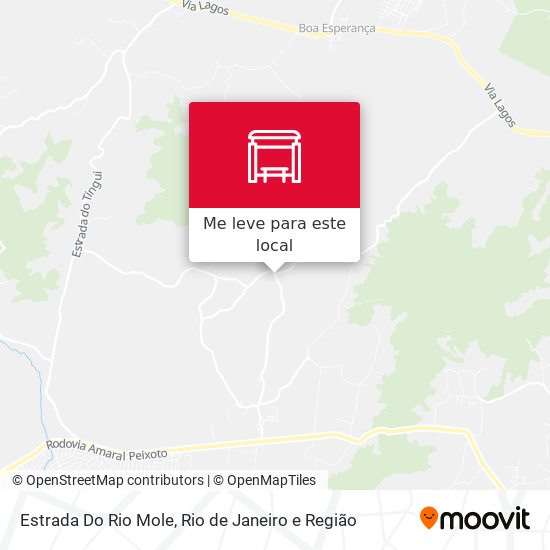 Estrada Do Rio Mole mapa