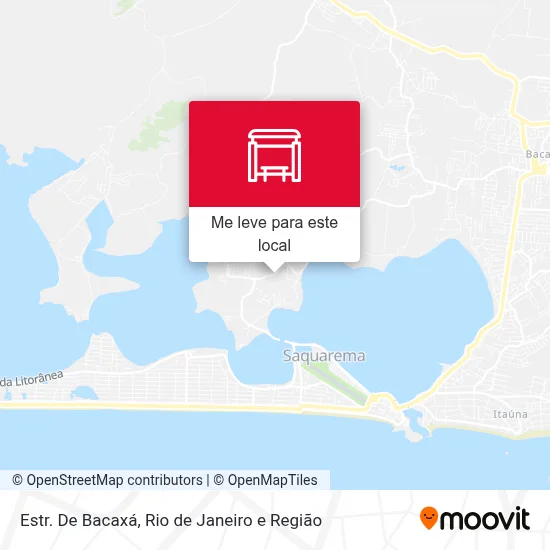 Estr. De Bacaxá mapa