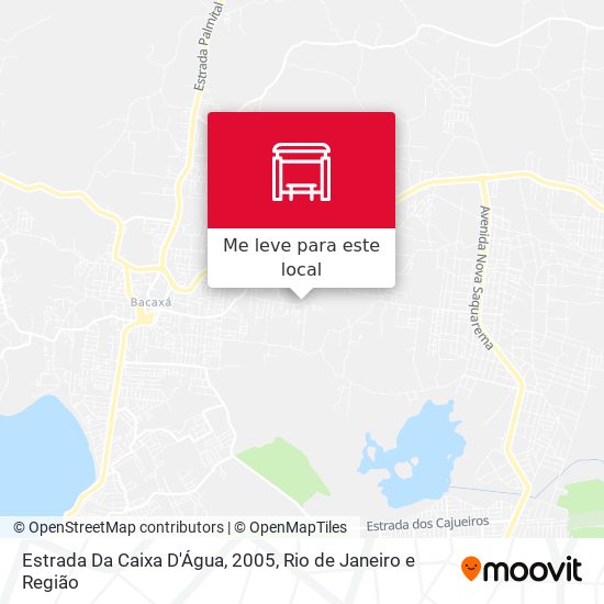 Estrada Da Caixa D'Água, 2005 mapa