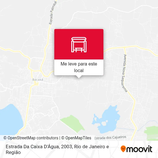 Estrada Da Caixa D'Água, 2003 mapa