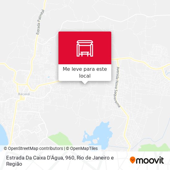 Estrada Da Caixa D'Água, 960 mapa