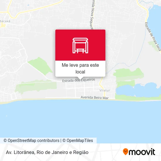 Av. Litorânea mapa