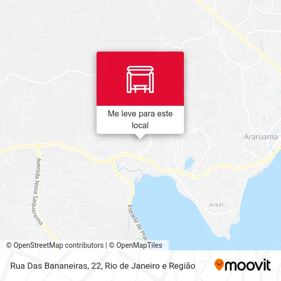 Rua Das Bananeiras, 22 mapa