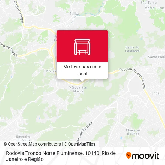 Rodovia Tronco Norte Fluminense, 10140 mapa
