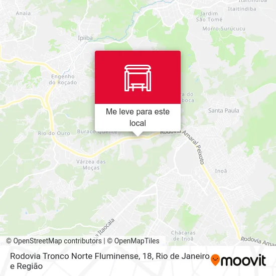 Rodovia Tronco Norte Fluminense, 18 mapa